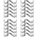 Ymyny - 20 pices plaque oeillet acier inoxydable, boucles de pont pour kayaks pontet inox, forme  bosse ...