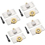 Ymyny 4 paires roulettes de porte coulissante placard la porte poulie coulissante, meubles roues coulissante ...