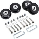 Ymyny 4 pcs bagages roues de rechange pour valise trolley chariot 45x18 mm, roulette de remplacement ... Ymyny 4 pcs bagages roues de rechange pour valise trolley chariot 45x18 mm, roulette de remplacement ...