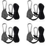 4 pices cordes  cliquet rglable avec crochets 1 / 8 tendeur voile ombrage sangle  cliquet corde pour ...