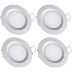 Ymyny 4 x spot led encastrable 12v trou 58 - 65mm 3w 6400k plafonnier encastr pour camping - car bateau ...