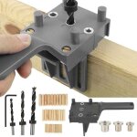 Ymyny 41pcs gabarit de percage tourillon guide de perçage chevilles bois avec butée parallèle kit de ... Ymyny 41pcs gabarit de percage tourillon guide de perçage chevilles bois avec butée parallèle kit de ...