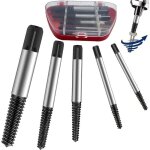 Ymyny 5 pièces extracteur de vis cassée, m3 - m18 tourne gauche extracteur avec boîte rangement kit embout ... Ymyny 5 pièces extracteur de vis cassée, m3 - m18 tourne gauche extracteur avec boîte rangement kit embout ...