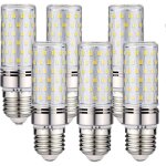 Ymyny lot de 6 ampoules led e27 - 16 w blanc froid 6000 k 1600 lm (�quivalent � une ampoule halog�ne ...