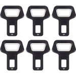 6 pices boucle de ceinture de scurit, alarme ceinture scurit, attaches dcapsuleurs boucle de voiture ...