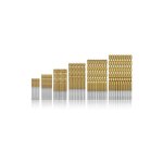 60 pcs forets hlicodaux, forets hss titanium micro drill forets bits mtrique hss haute en acier 1 ...