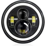 7  phare auto moto led 4 modes phare de travail h4 led 140w 14000lm phare angel eyes 6000k blanc / 3000k ...
