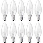 Ymyny ampoule bougie clair e14 40w, ampoule incandescence dimmable, blanc chaud 2700k, 400lm, ampoule ...