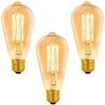 Ymyny ampoule e27 vintage st64 dimmable 40w blanc chaud 2200k, 400lm, ac 220v, ampoule  incandescence ...