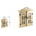 Ymyny - boîte à clés en bois avec 6 crochets pour porte - clés mural pour découpage - Ymyny - boîte à clés en bois avec 6 crochets pour porte - clés mural pour découpage -