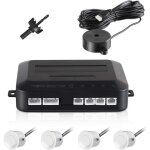 Capteur de recul voiture, radar recul voiture auto systme parcage avec bibi buzzer alarme et 4 capteurs ...