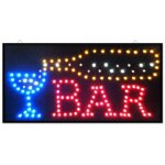Enseigne lumineuse led avec écriture en barre avec crochets 50x25 cm 220v - - ymyny Enseigne lumineuse led avec écriture en barre avec crochets 50x25 cm 220v - - ymyny