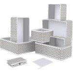 Ensemble de 8 botes de rangement, botes de rangement pliables, cubes de rangement pliables en toile ...