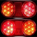 Ymyny feux de remorque led 12v, 2pcs feu arriere pour remorque led etanche