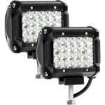 Ymyny feu de travail led 12v 144w 4'' voiture led projecteur 12v �tanche ip67 spot flood led feu antibrouillar ...