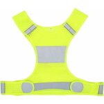 Gilet de course rflchissant, jaune fluorescent taille rglable gilet rflchissant haute visibilit ...