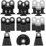 Ymyny lame de scie oscillante, 21pcs mixte outil multi - usage kit, pour coupe general multi - tool (mche) ...