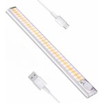 Lampe de placard 160 led sans fil, reglette led cuisine, eclairage led cuisine sous meuble, lampe  dtecteur ...