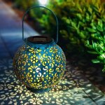 Lanterne solaire solaire dcorative pour jardin tanche avec lampe solaire suspendue pour dcoration ...