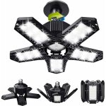 Aiperq - ymyny lot de led de garage - 120 w - 12000 lm - lampe d'atelier - plafonniers dformables - ...