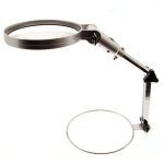 Loupe de table pliable 2x 130 mm avec clairage led portable - - ymyny