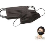 Ymyny - masques de protection noirs chirurgicaux jetables en tnt -