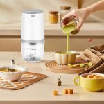 Ymyny mini mixeurs pour bb, mini robot culinaire, 300ml bb blender, mini hachoir lectrique, mini ...
