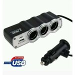 Multiprise 3 prises allume - cigare 12 / 24 volts usb pour voiture - - ymyny