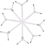 Sangles de soutien réglables pour drap de lit triangulaire pour un matelas lisse, lot de 4, blanc - ymyny ... Sangles de soutien réglables pour drap de lit triangulaire pour un matelas lisse, lot de 4, blanc - ymyny ...