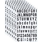 Sheet self adhesive vinyl letters and numbers set, mailbox number stickers for signs, windows, doors, ...