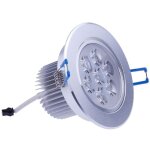 Ymyny - spot led encastr� � ressort 7 w avec ailettes chaud / froid, driver inclus - blanc froid