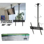 Ymyny - support de plafond pour tlviseurs lcd plasma led de 20  55 pouces (807a)