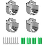 Ymyny supports de tringle de suspension ronds en alliage de zinc, supports de tube de placard en forme ... Ymyny supports de tringle de suspension ronds en alliage de zinc, supports de tube de placard en forme ...