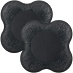 Yoga genouill�re 2 pi�ces, yoga coussin de genou pad genouill�re, antid�rapantsnoires 20 20cm, pour le ...