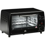 Mini four lectrique 10l 750w jusqu' 230c avec minuterie 60 min, petit four lectrique incluant plaque ...