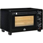 Mini four lectrique 21 l, 3 modes de cuisson, 100c - 230c, 1400 w, inox et verre, 46, 4 x 38 x 28, ...