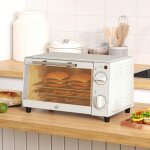 Mini four lectrique 9l avec plaque de cuisson, grille, 100c - 230c, temprature et temps de cuisson ...