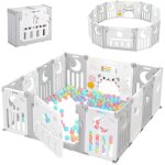 Parc bb 12 + 2 panneaux, barrire de scurit portail, grille de protection en plastiqu ecologiques, ...