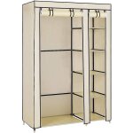 Yongqing - armoire 2 tagres  chaussures en tissu non tiss  porte unique - beige