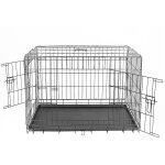 Yongqing - caisse de transport - cage mtallique pour chien chat 107x71x76 cm