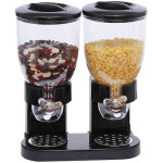 Distributeur de crales double stockage noir