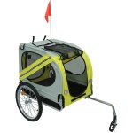 Remorque de v�lo pour animaux de compagnie remorque de v�lo pour chien pliable facile � assembler jaune ...
