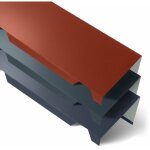Yousteel - fatire simple crante 2100 mm axel coloris: rouge tuile ral 8012