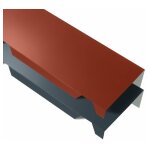 Yousteel - faîtière simple crantée 2100 mm elda® coloris: gris anthracite ral 7016 Yousteel - faîtière simple crantée 2100 mm elda® coloris: gris anthracite ral 7016