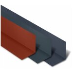 Yousteel - rive contre mur 2100 mm acier laqu coloris: rouge tuile ral 8012