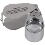 Rwoythk - loupe bijoutier 40x - loupe pliante avec lumi�re led et uv - id�ale pour bijoutiers