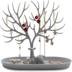 Yzmrbdqc - amokee pr�sentoir � bijoux en bois, arbre � bijoux d�coratif, rangement de colliers, support ...