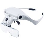 Loupe avec bandeau lumineux mains libres support de loupe loupe avec lumires led pour loisirs, lecture, ...