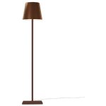 Zafferano - lampadaire poldina corten 230v avec prise lampadaire 28x150cm design moderne en aluminium ... Zafferano - lampadaire poldina corten 230v avec prise lampadaire 28x150cm design moderne en aluminium ...