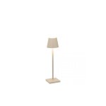 Zafferano - lampe de table led rechargeable et dimmable poldina pro micro sabbia avec autonomie jusqu'� ...